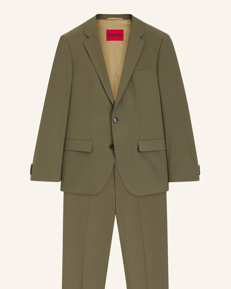 HUGO BOSS Business Anzug HENRY/GETLIN232X Slim Fit Grün