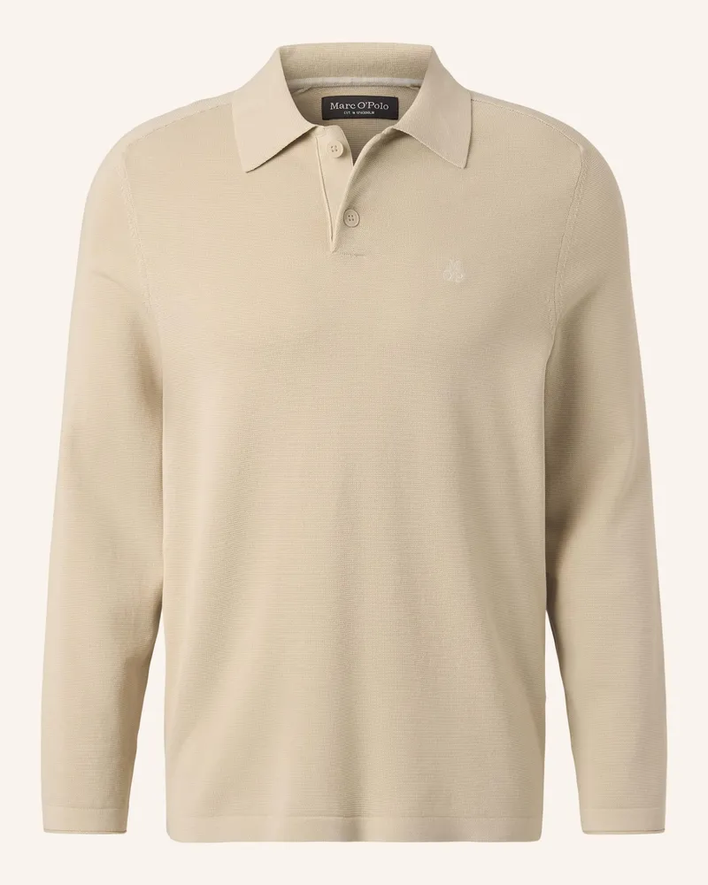 Marc O'Polo Strick-Poloshirt Beige