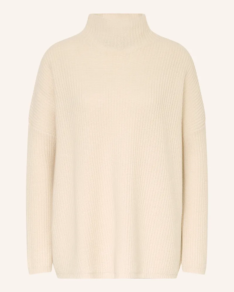 Mrs & HUGS Pullover Mit Cashmere beige Creme