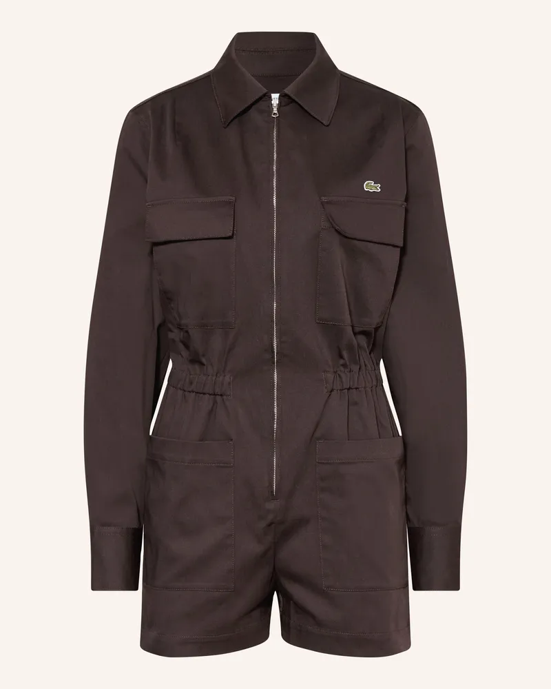 Lacoste Jumpsuit braun Schwarz