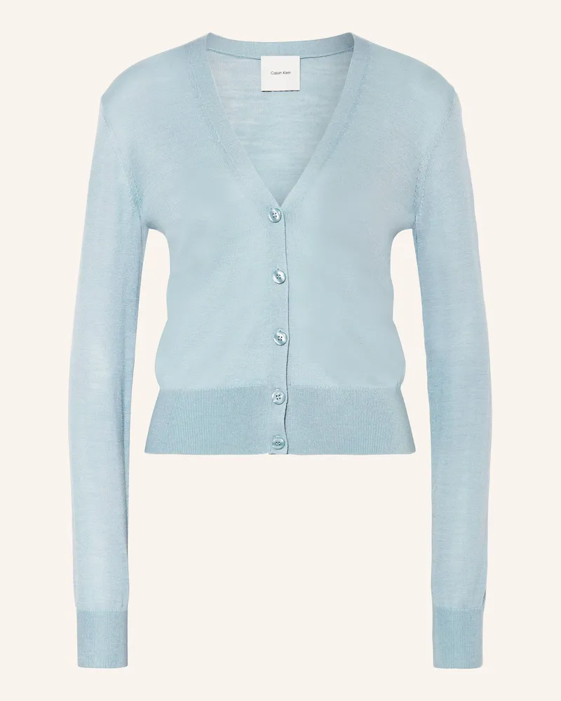 Calvin Klein Strickjacke Hellblau