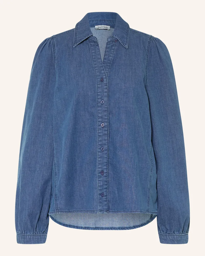 More & More Jeansbluse blau Blau