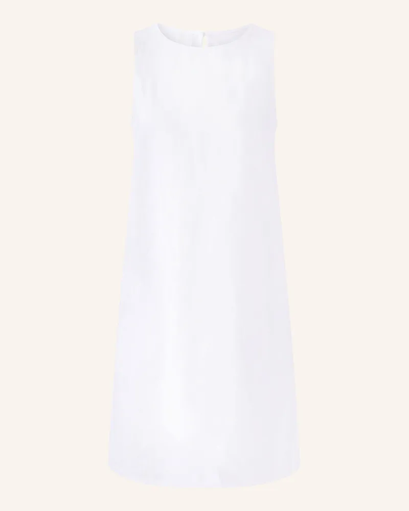 Oui  Leinenkleid weiss Weiss