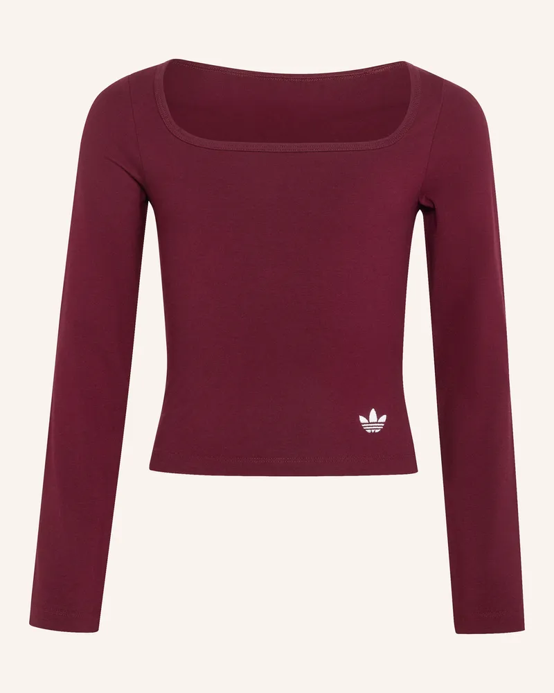 adidas Longsleeve rot Dunkelrot