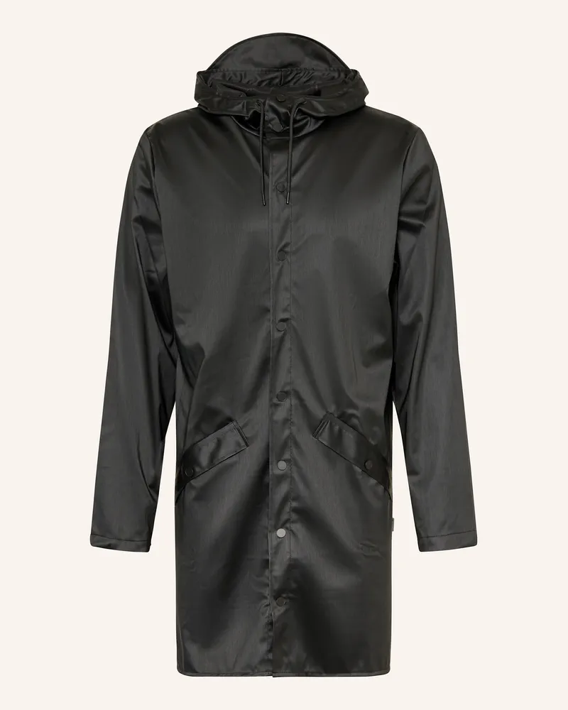 RAINS Regenmantel Schwarz