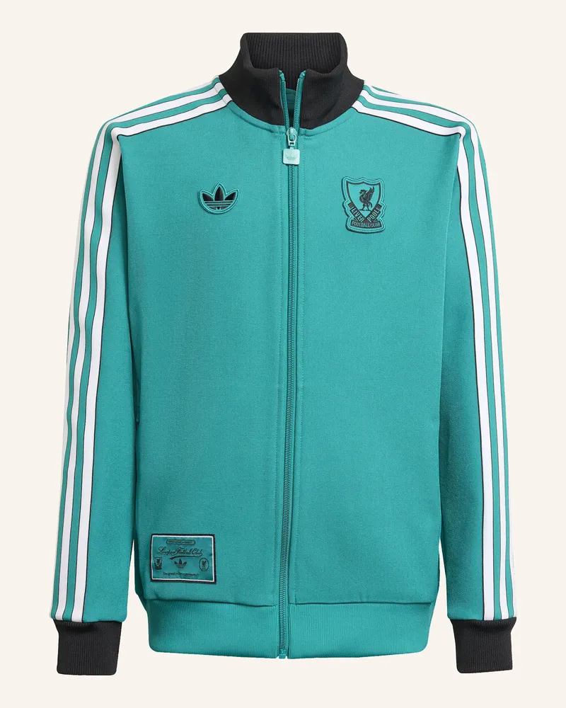 adidas FC LIVERPOOL TERRACE ICONS TRACK TOP FÜR KINDER Grün