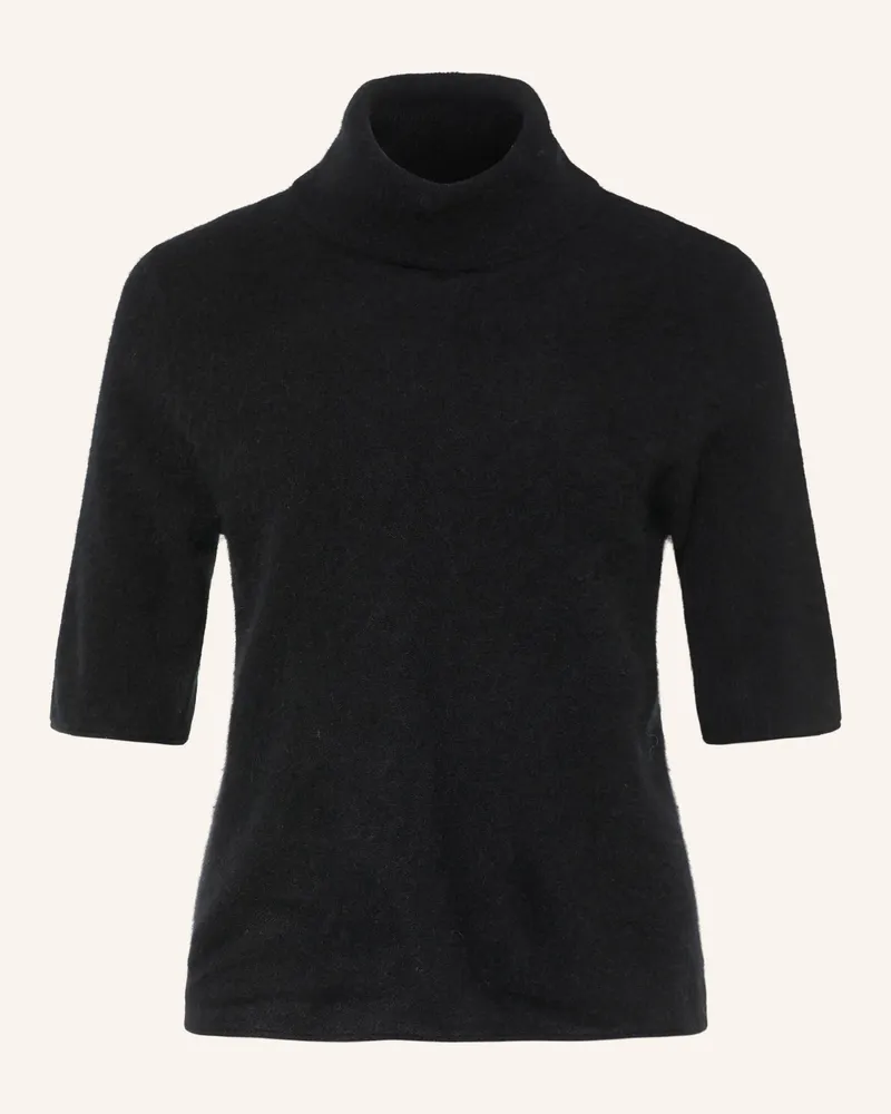 COMMA Rollkragenshirt schwarz Schwarz
