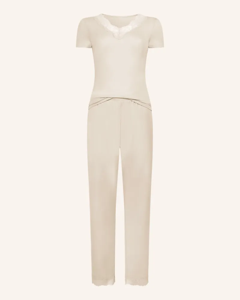 Hunkemöller Schlafanzug Nana gelb Gelb