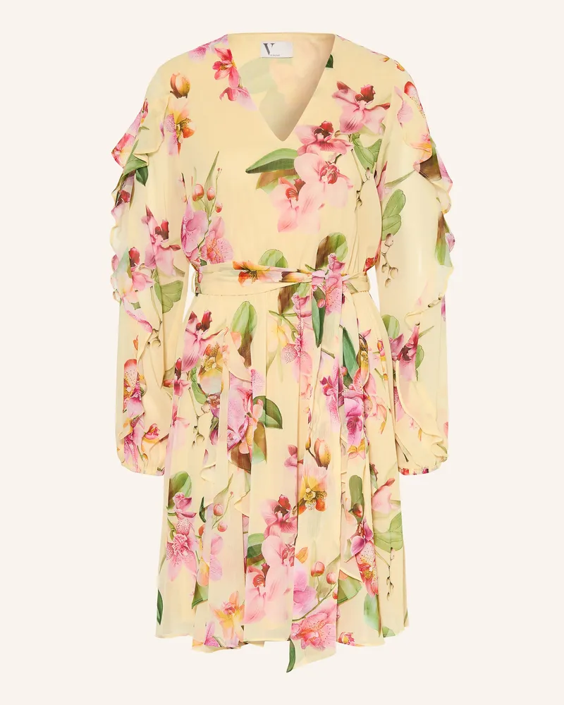 Vera Mont Cocktailkleid Mit Volants gelb Hellgelb