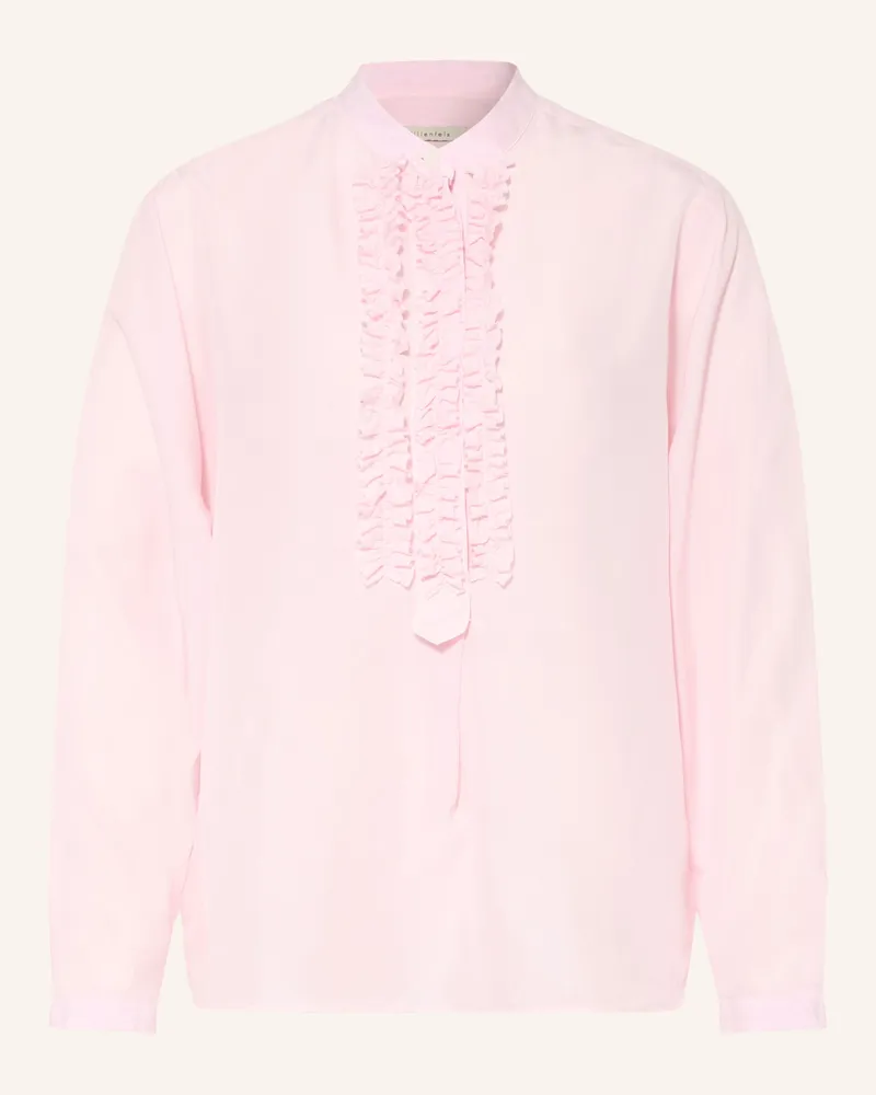 lilienfels Blusenshirt Aus Seide Mit Rüschen rosa Rosa