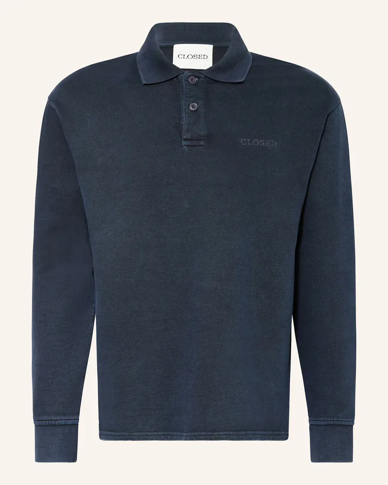 Closed Piqué-Poloshirt Dunkelblau