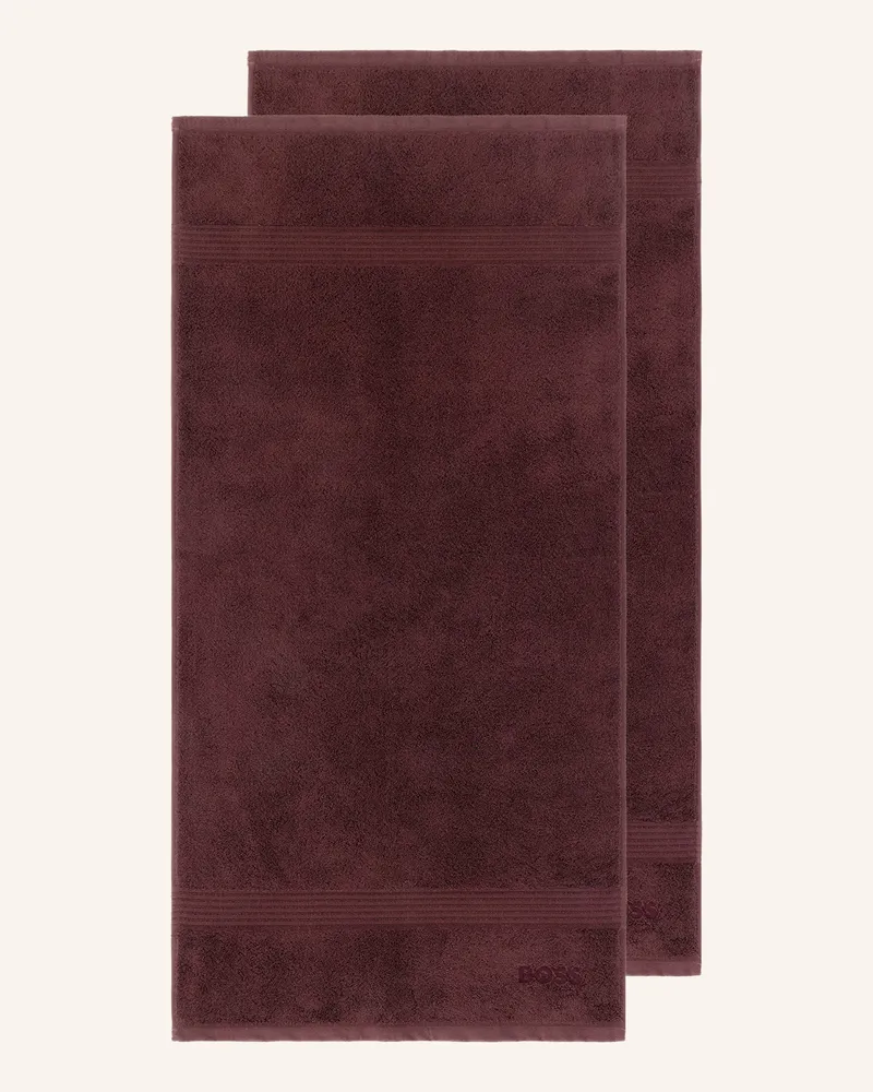 HUGO BOSS Handtuch 2er Set Loft braun Braun