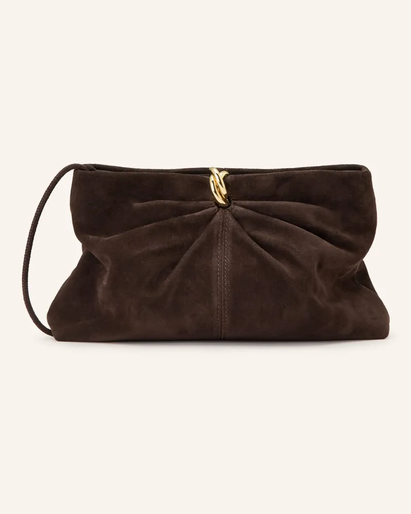 Loeffler Randall Clutch CORRINE Dunkelbraun