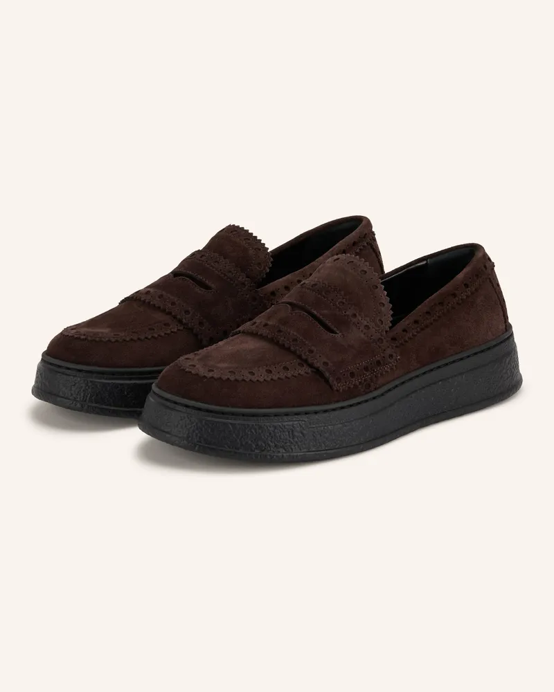 Attilio Giusti Leombruni Penny-Loafer Giuly braun Dunkelbraun