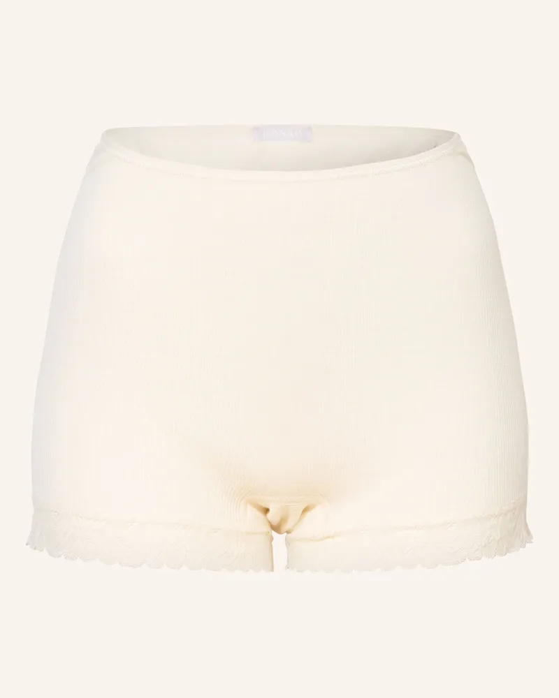 Hanro Panty WOOLEN LACE aus Merinowolle mit Spitze Ecru