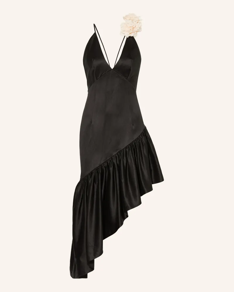 Sandro Cocktailkleid Mit Rüschen schwarz Schwarz