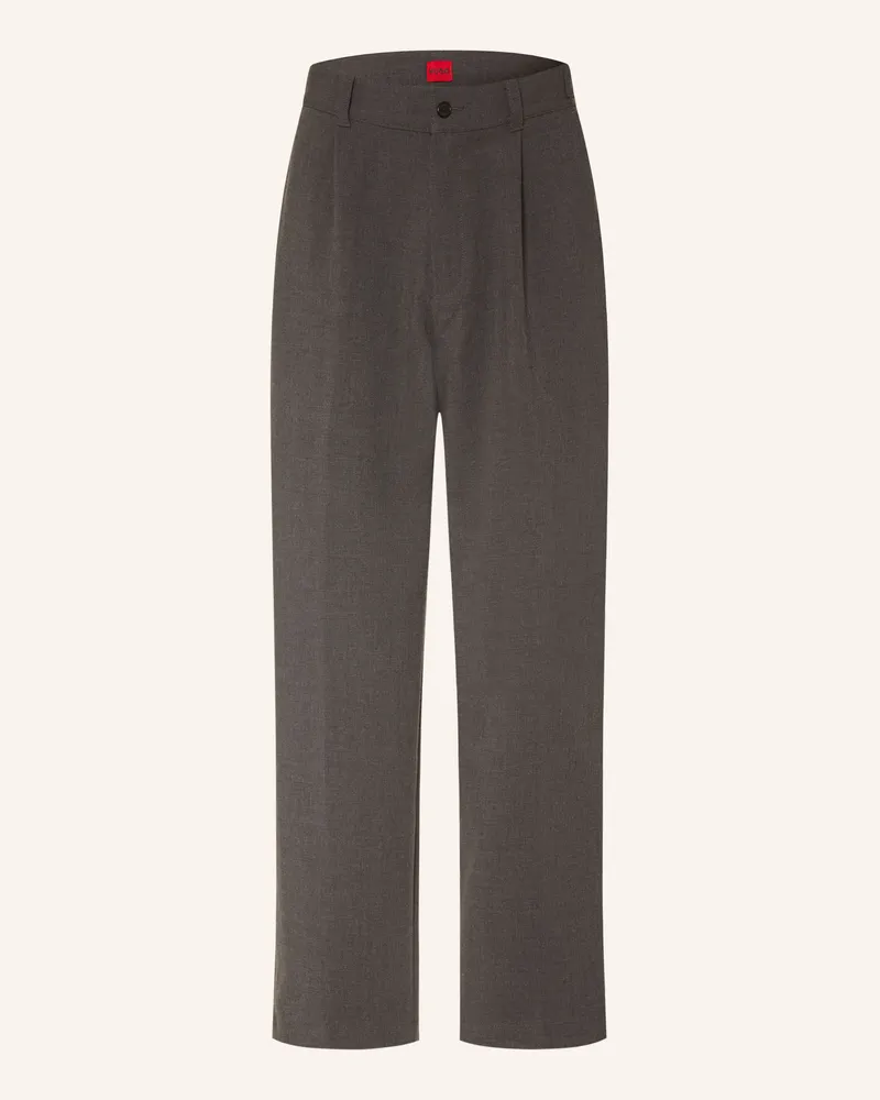 HUGO BOSS Chino Riko Regular Fit grau Dunkelgrau