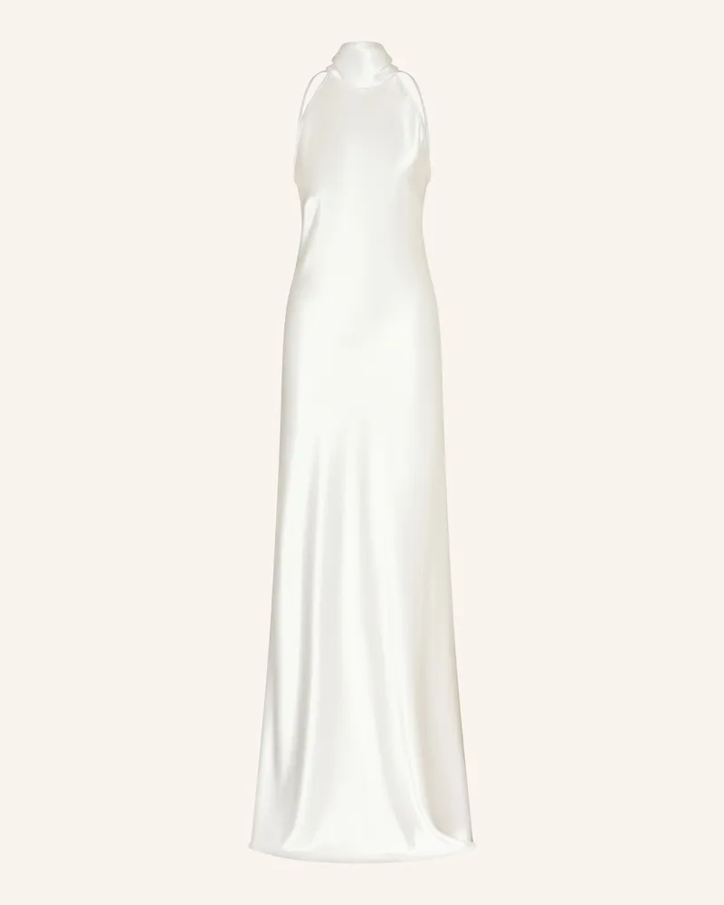 Talbot Runhof Abendkleid aus Satin Weiss