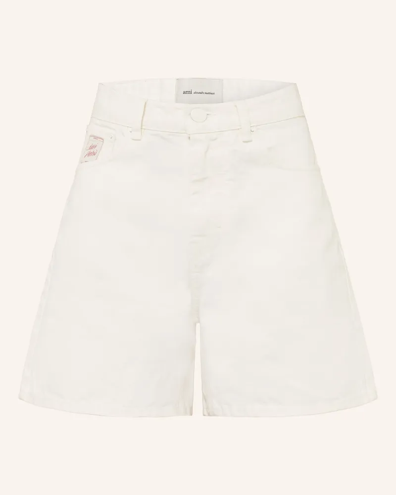 AMI Paris Jeansshorts weiss 136