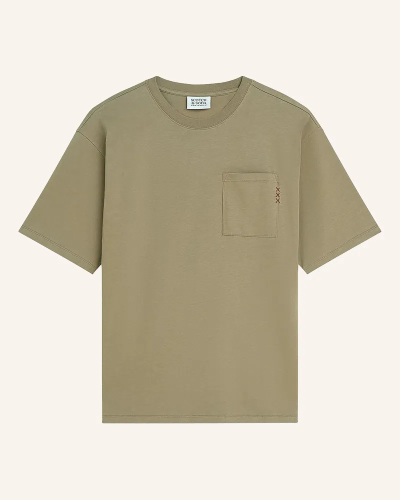 Scotch&Soda T-Shirt braun Hellbraun