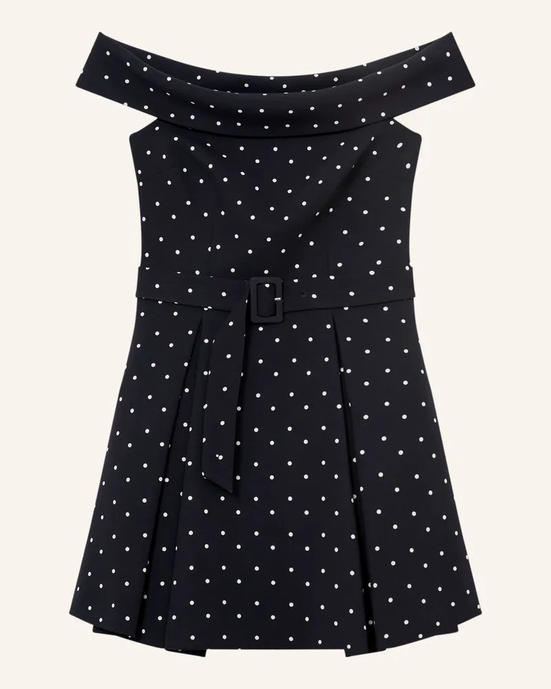 Reiss Off-Shoulder-Kleid Arwen schwarz Dunkelblau