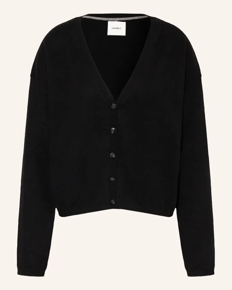 Lisa Yang Strickjacke Abby Aus Cashmere schwarz Schwarz