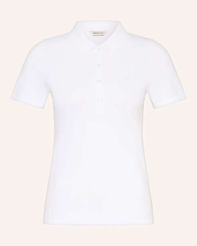 Gant Piqué-Poloshirt weiss Weiss