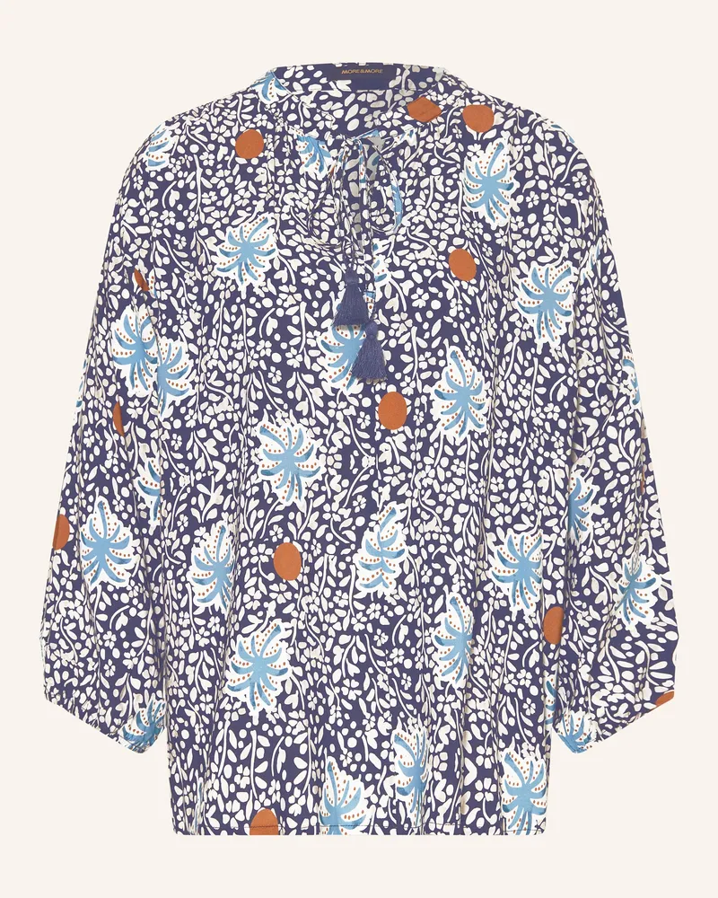More & More Blusenshirt mit 3/4-Arm Dunkelblau