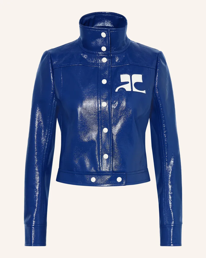 Courrèges Cropped-Jacke Blau