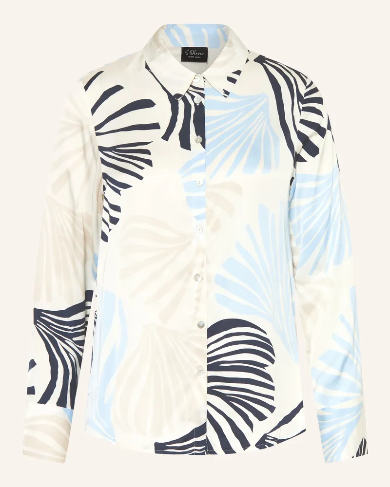 S.Oliver Hemdbluse blau Weiss