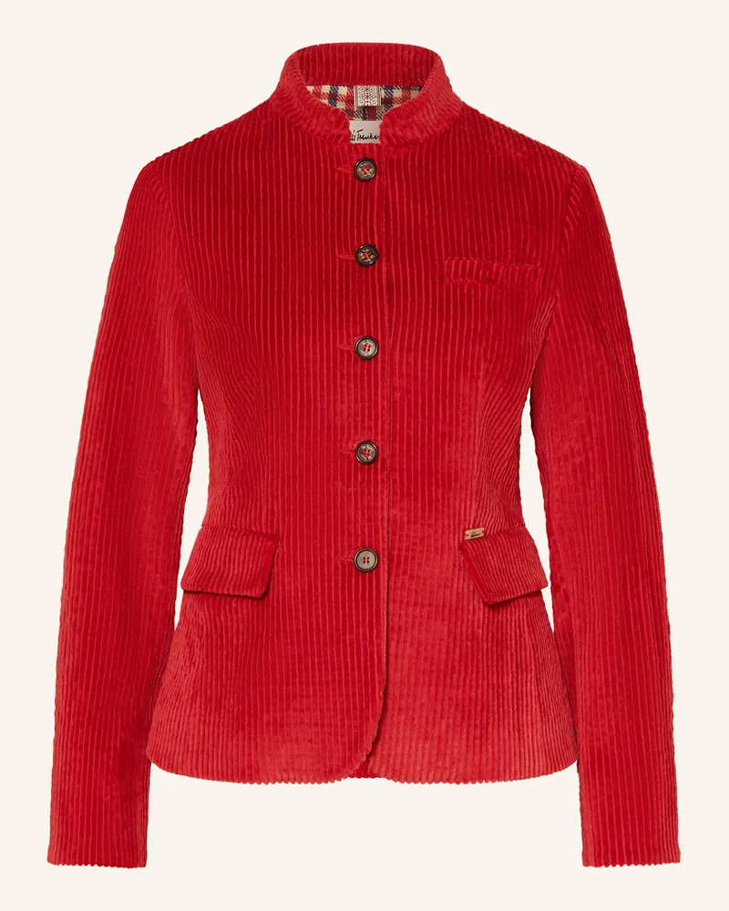 Luis Trenker Cordblazer Luranda rot Rot