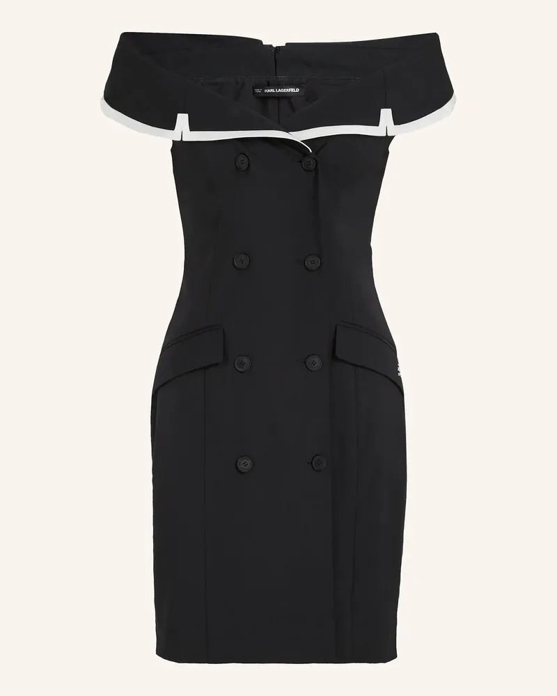 Karl Lagerfeld Kleid schwarz Schwarz