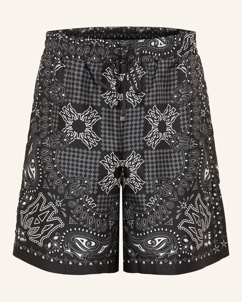 Amiri Seidenshorts schwarz Schwarz
