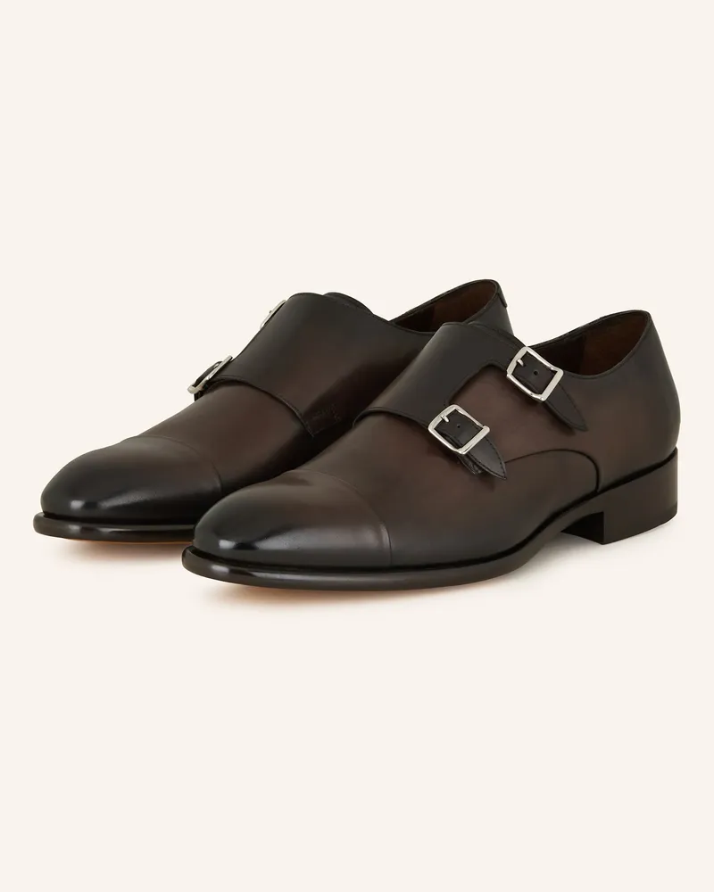 Doucal´s Double-Monks Basquiat braun Dunkelbraun