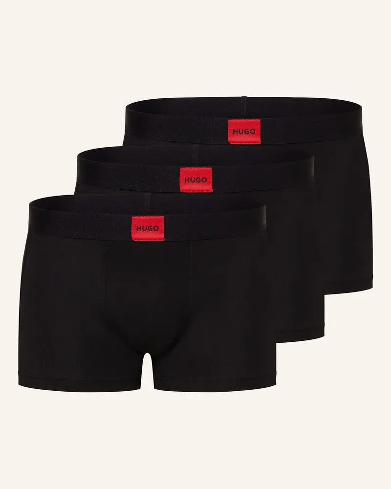 HUGO BOSS 3er-Pack Boxershorts GALAXY Schwarz