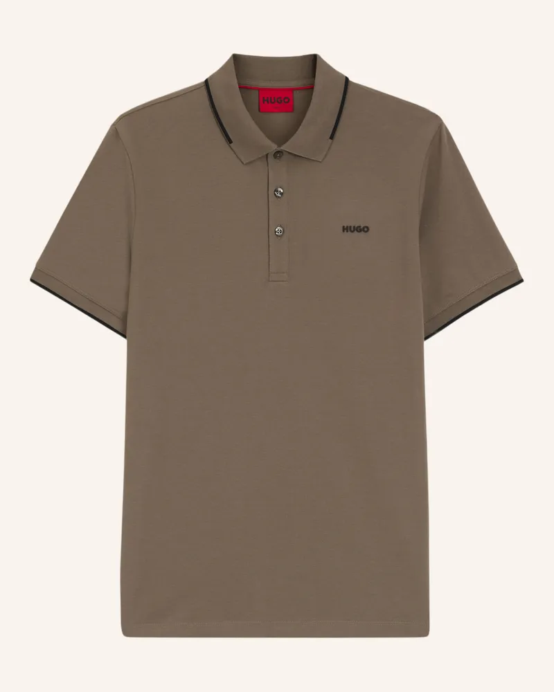 HUGO BOSS Poloshirt DINOSO222 Slim Fit Grau