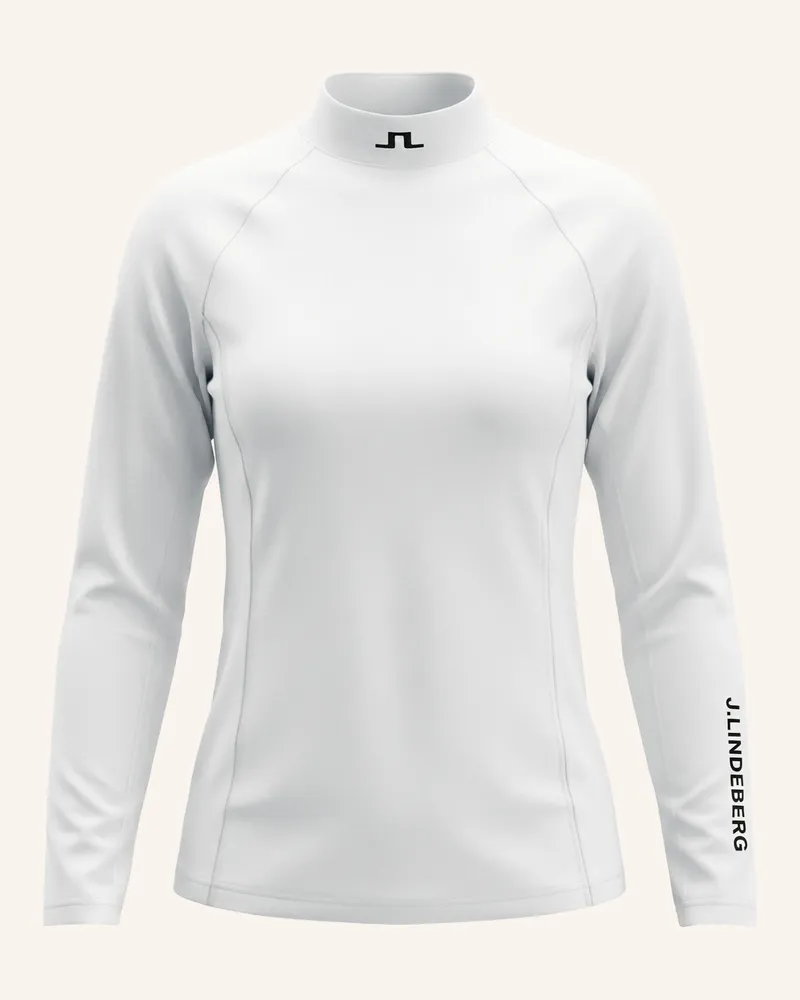 J.Lindeberg Performance‑Polo‑Top weiss Weiss
