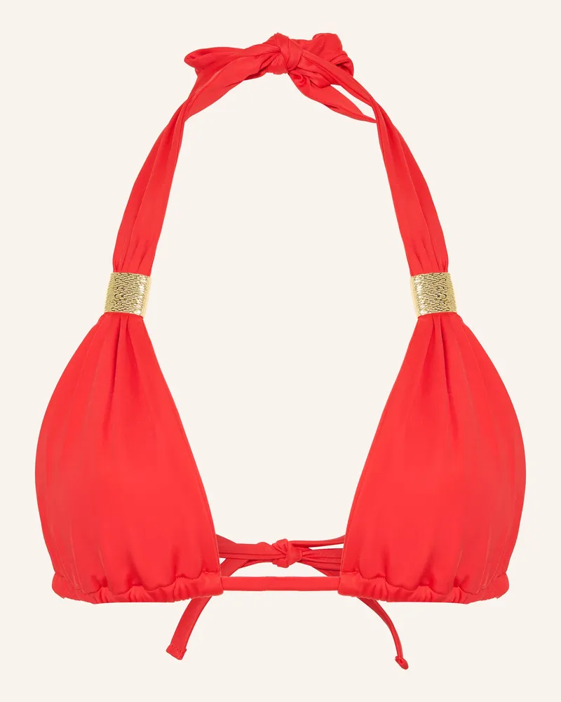 Heidi Klein Triangel-Bikini-Top Petalia rot Rot
