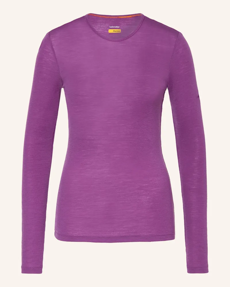Icebreaker Funktionswäsche-Shirt 175 EVERYDAY aus Merinowolle Lila
