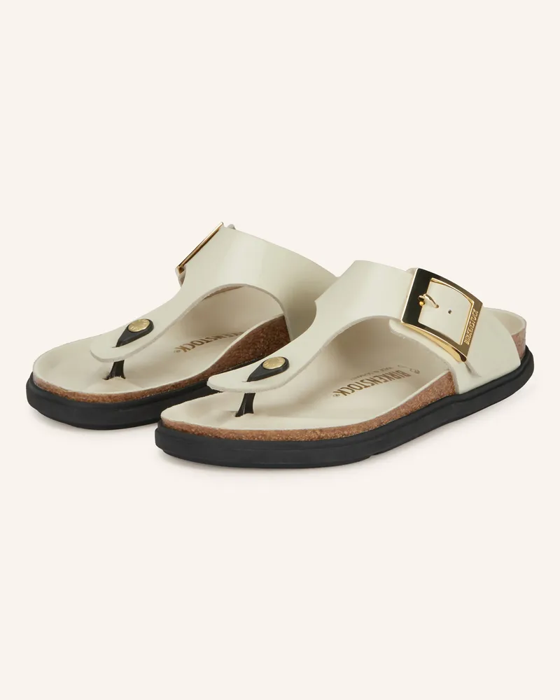 Birkenstock Zehentrenner Gizeh weiss Creme