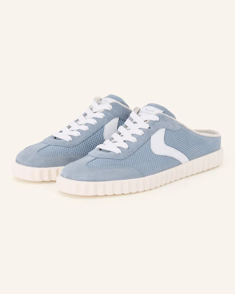 Voile Blanche Mules Ines blau Blaugrau