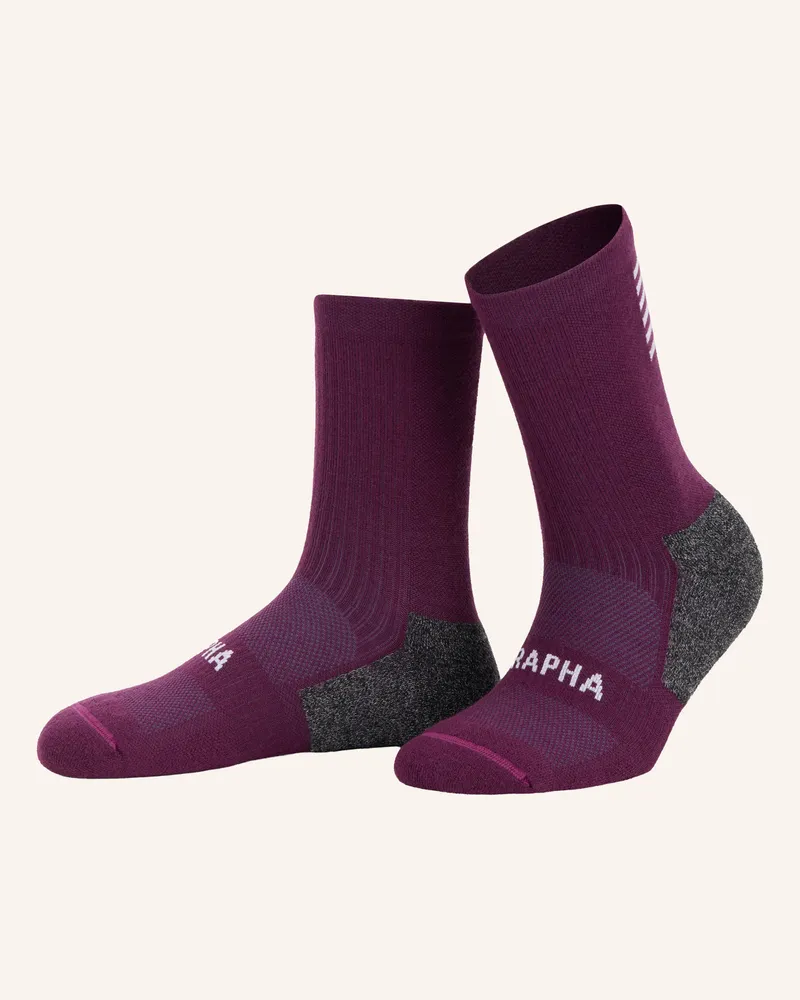 Rapha Radsocken Pro Team Winter Mit Merinowolle lila Dunkellila