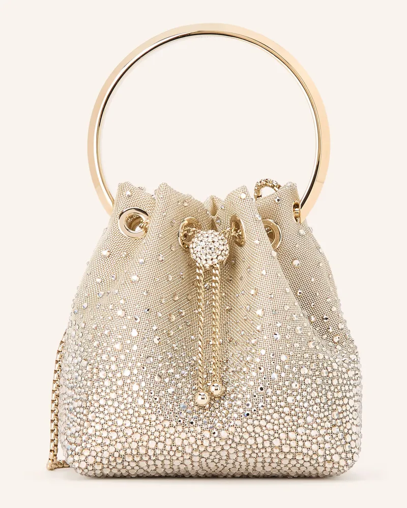 Jimmy Choo Handtasche Bon Bon Mit Schmucksteinen gold Gold