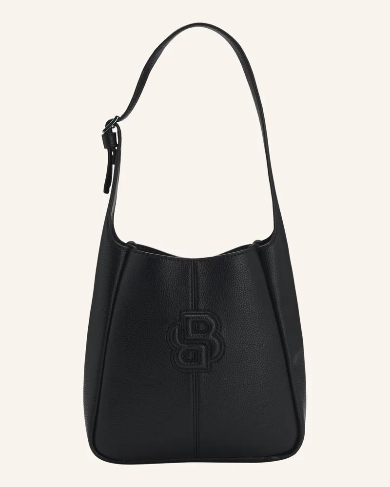 HUGO BOSS Umhängetasche ANETT NEW HOBO Schwarz