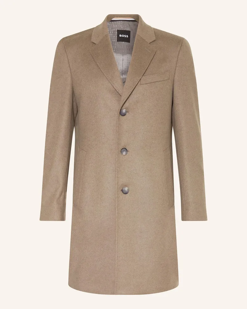 HUGO BOSS Mantel H-Hyde braun Hellbraun