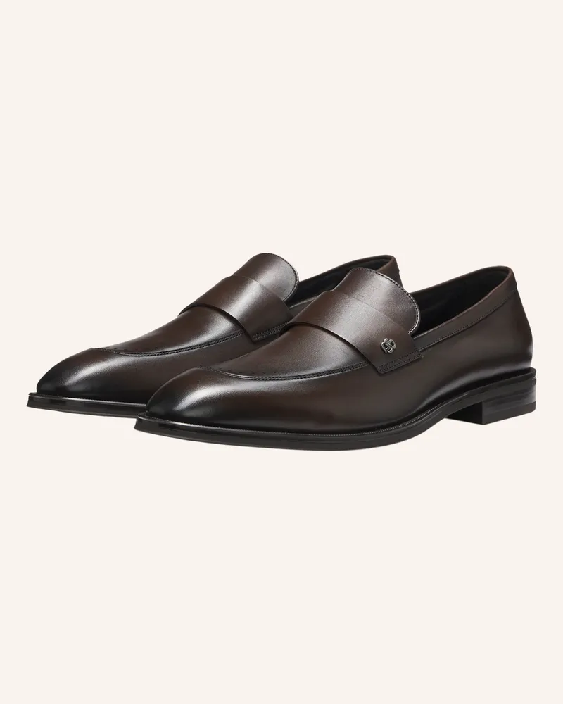 HUGO BOSS Casual Slipper Derrek_Loaf_Buvppf braun Dunkelbraun