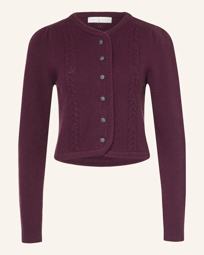 Johann & Johanna Strickjacke rot Dunkelrot