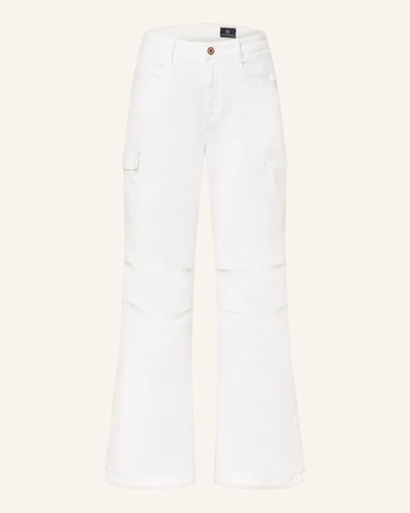 Adriano Goldschmied Cargohose Papermoon weiss Weiss
