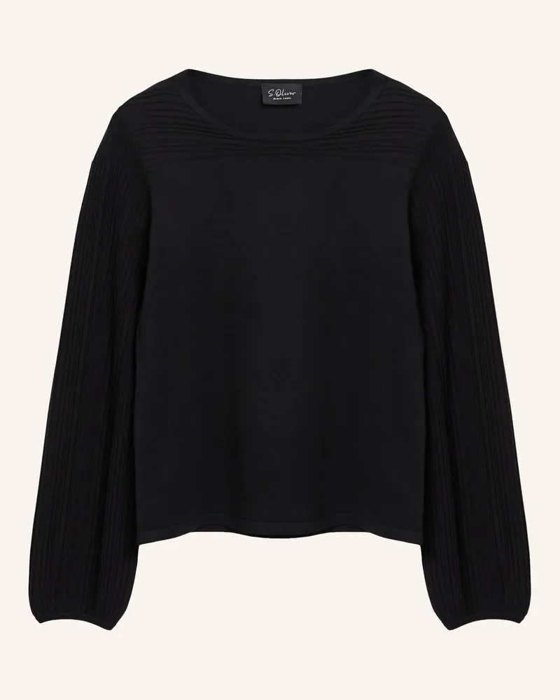 S.Oliver Pullover schwarz Schwarz