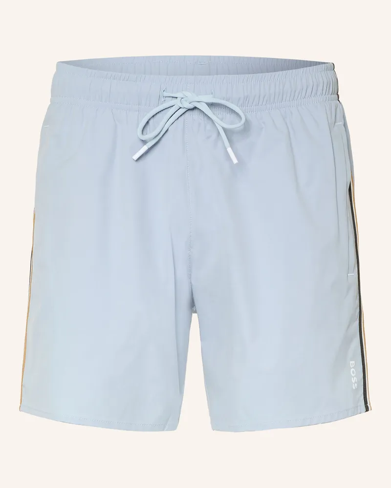 HUGO BOSS Badeshorts Iconic blau Hellblau